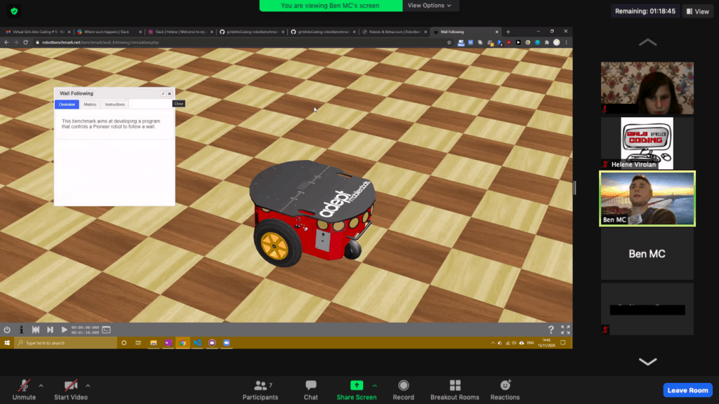 robot and behaviour workshop